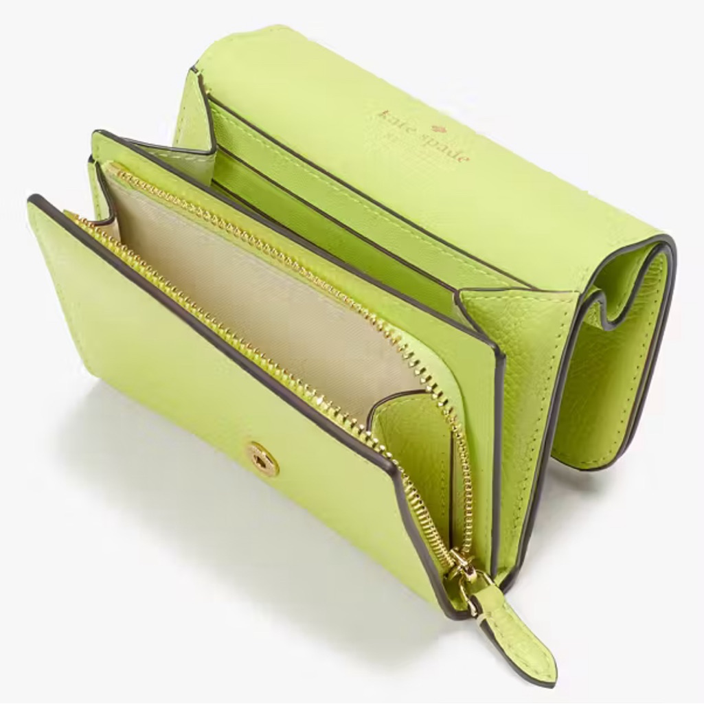 Kate Spade Vibrant Green Leather Wallet